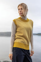 Dinadi - merino unisex Dhaka vest cyber yellow