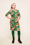 Cissi och Selma dress Doris 1970 Grönorange