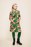Cissi och Selma dress Doris 1970 Grönorange