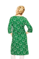 Cissi och Selma dress Doris Retroblom Grön