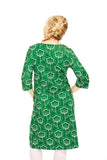 Cissi och Selma dress Doris Retroblom Grön