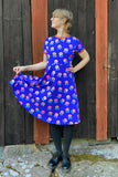 Kubik dress Twist Anemone blue