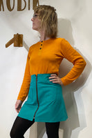 Kubik zip skirt nr 1 Strömma Lotta grön