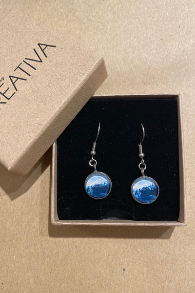 Gamla stans kreativa earrings forest blue