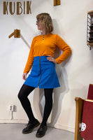 Kubik zip skirt nr 1 Strömma Lotta blå