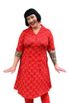 Cissi och Selma dress Monica Miniblom Röd