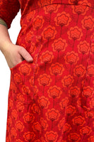 Cissi och Selma dress Monica Miniblom Röd