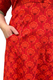 Cissi och Selma dress Monica Miniblom Röd