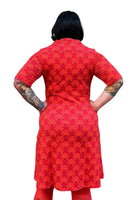 Cissi och Selma dress Monica Miniblom Röd