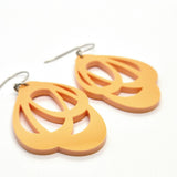 Favoretro Earrings Loops Fuzzy Peach