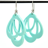 Favoretro Earrings Loops Minty Green