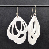 Favoretro Earrings Loops Plain White