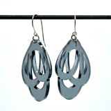 Favoretro Earrings Loops Smokey black
