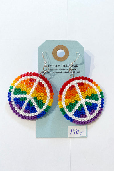 Mormor Hildur feminist earrings peace & pride