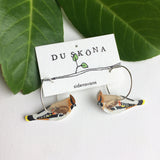 Du sköna bird earrings Sidensvans