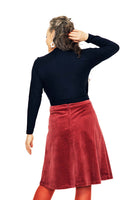 Cissi och Selma Sonja skirt corduroy rabarber