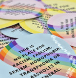 Favoretro sticker This is no place rosa