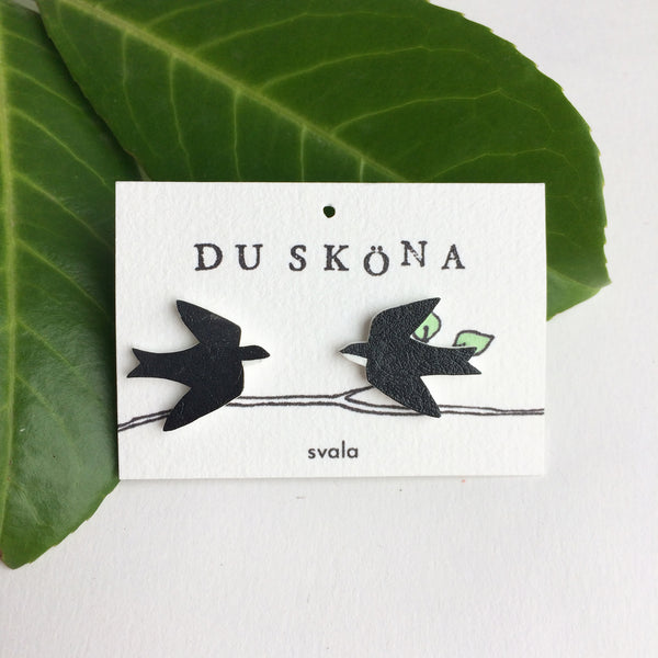 Du sköna bird earrings Svala