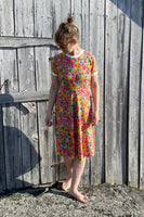 Kubik dress Twist Golden flowers
