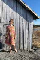 Kubik dress Twist Golden flowers