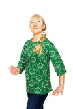 Cissi och Selma top Vendela Retroblom Grön