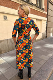 Cissi och Selma dress Vera 1970 Blåorange
