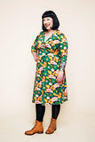 Cissi och Selma dress Vera 1970 Grönorange