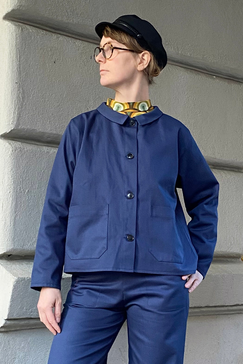 Kubik Workwear Overshirt navy – BUTIK KUBIK