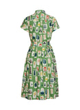 Palava Louise - Green Postcards Dress