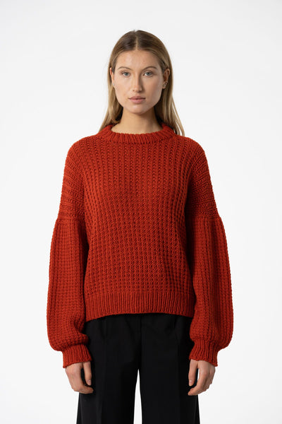 Dinadi - merino hand knit rib sweater