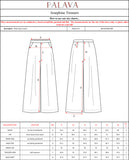 Palava Josephine Navy Plain Linen Trousers