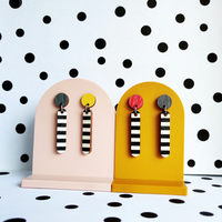 Törmi viiru earrings yellow