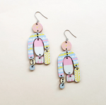 Törmi kaura earrings light blue/pink